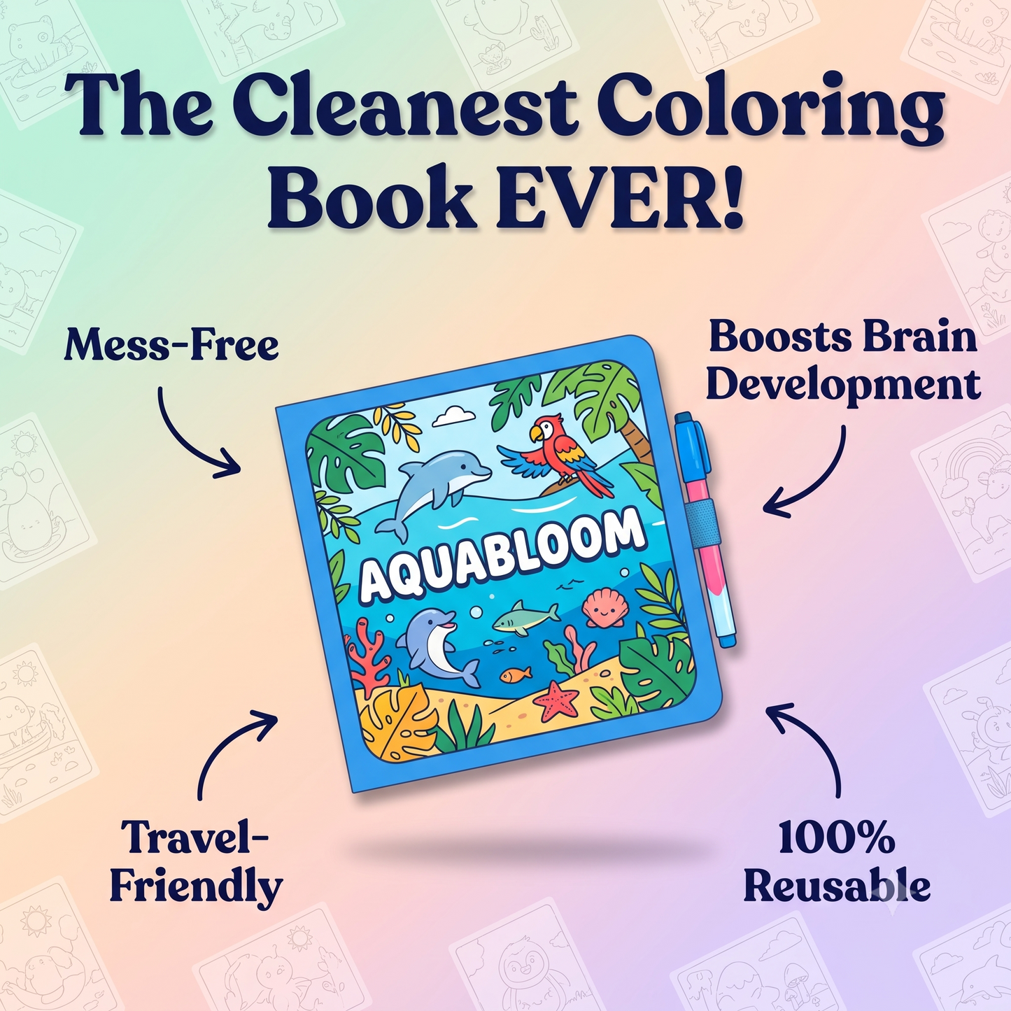 AquaBloom™ Mess Free Colouring Book