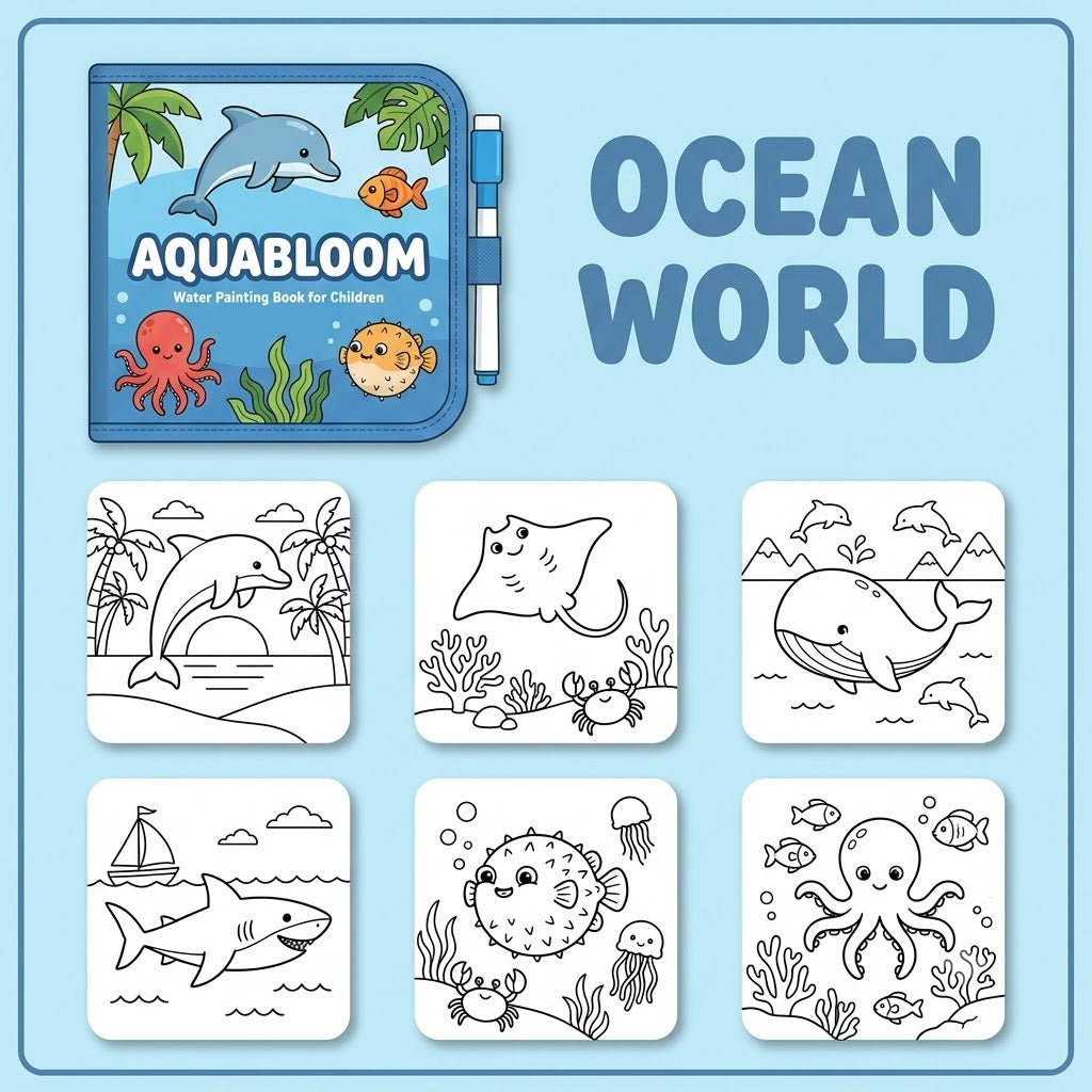 AquaBloom™ Mess Free Colouring Book