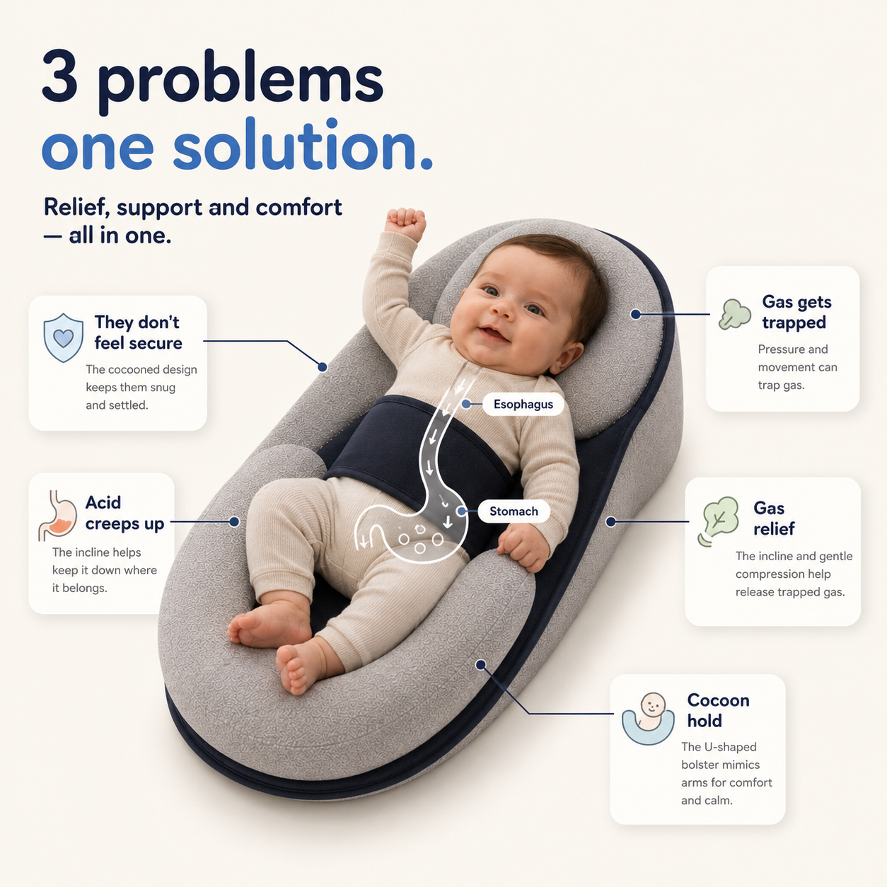 A Little More Calm for Baby. A Little More Peace for You.